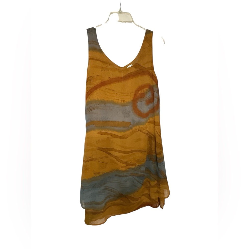 Abstract Patterned Sleeveless dress